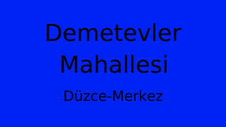 Demetevler Mahallesi Thumbnail