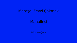 Mareşal Fevzi Çakmak Mahallesi Thumbnail