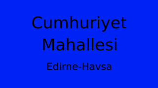 Cumhuriyet Mahallesi Thumbnail