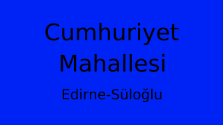 Cumhuriyet Mahallesi Thumbnail