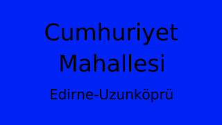 Cumhuriyet Mahallesi Thumbnail