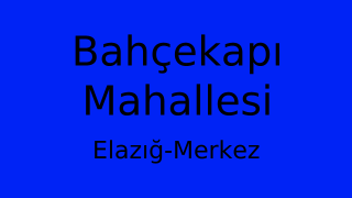Bahçekapı Mahallesi Thumbnail