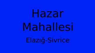 Hazar Mahallesi Thumbnail