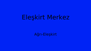 Eleşkirt Belediyesi, Ağrı Thumbnail