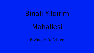 Binali Yıldırım Mahallesi Thumbnail