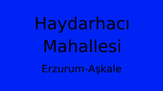 Haydarhacı Mahallesi Thumbnail