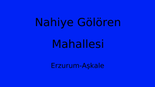 Nahiye Gölören Mahallesi Thumbnail