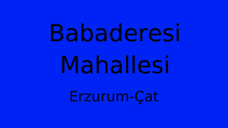 Babaderesi Mahallesi Thumbnail