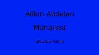 Alikırı Abdalan Mahallesi Thumbnail