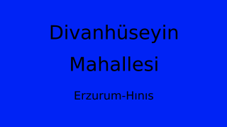 Divanhüseyin Mahallesi Thumbnail