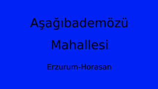Aşağıbademözü Mahallesi Thumbnail