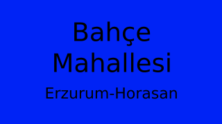 Bahçe Mahallesi Thumbnail