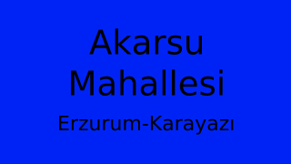 Akarsu Mahallesi Thumbnail