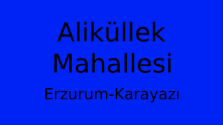 Aliküllek Mahallesi Thumbnail