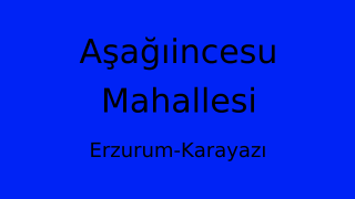 Aşağıincesu Mahallesi Thumbnail