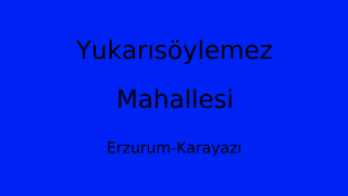 Yukarısöylemez Mahallesi Thumbnail