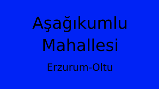 Aşağıkumlu Mahallesi Thumbnail