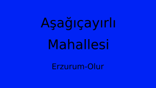 Aşağıçayırlı Mahallesi Thumbnail