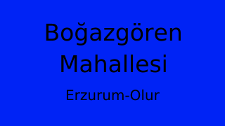 Boğazgören Mahallesi Thumbnail