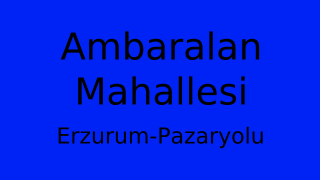 Ambaralan Mahallesi Thumbnail