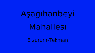 Aşağıhanbeyi Mahallesi Thumbnail