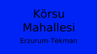 Körsu Mahallesi Thumbnail