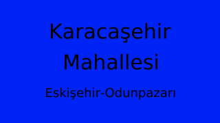 Karacaşehir Mahallesi Thumbnail