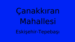 Çanakkıran Mahallesi Thumbnail