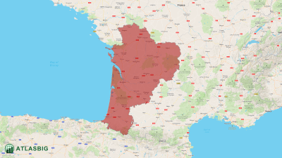 Nouvelle-Aquitaine Haritası Thumbnail
