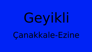 Geyikli, Ezine, Çanakkale Thumbnail