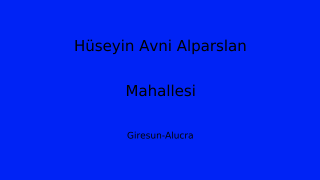 Hüseyin Avni Alparslan Mahallesi Thumbnail