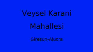 Veysel Karani Mahallesi Thumbnail