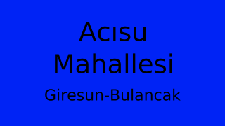Acısu Mahallesi Thumbnail