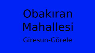 Obakıran Mahallesi Thumbnail