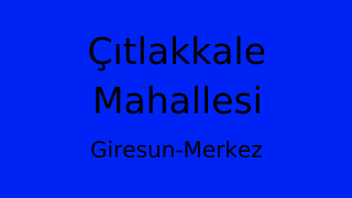 Çıtlakkale Mahallesi Thumbnail
