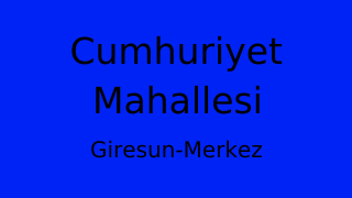 Cumhuriyet Mahallesi Thumbnail