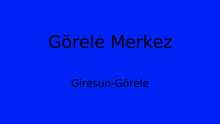Görele Belediyesi, Giresun Thumbnail