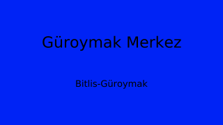 Güroymak Belediyesi, Bitlis Thumbnail