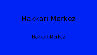 Hakkari Merkez Belediyesi, Hakkari Thumbnail