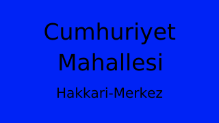 Cumhuriyet Mahallesi Thumbnail