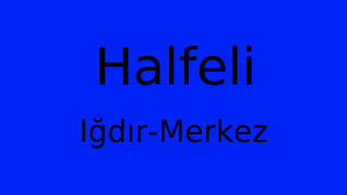 Halfeli, Merkez, Iğdır Thumbnail