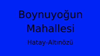 Boynuyoğun Mahallesi Thumbnail