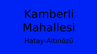 Kamberli Mahallesi Thumbnail