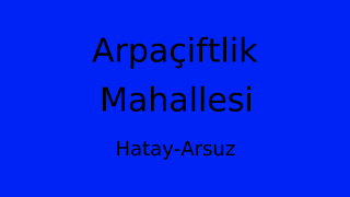 Arpaçiftlik Mahallesi Thumbnail