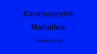 Karahüseyinli Mahallesi Thumbnail
