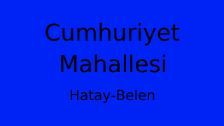Cumhuriyet Mahallesi Thumbnail
