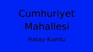 Cumhuriyet Mahallesi Thumbnail