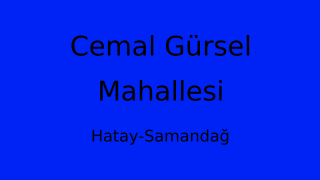 Cemal Gürsel Mahallesi Thumbnail