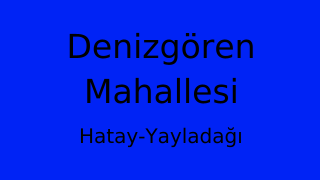 Denizgören Mahallesi Thumbnail