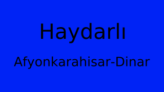 Haydarlı, Dinar, Afyonkarahisar Thumbnail